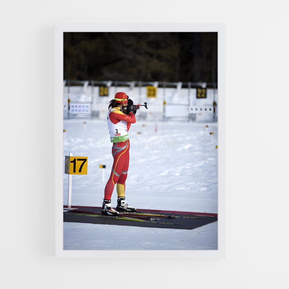 Poster Ski & Tir – affiche Biathlon (vue 3)